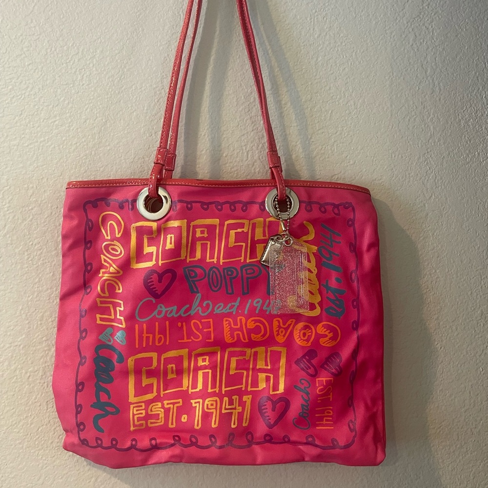 Coach bag - fits tablet or notebooks!